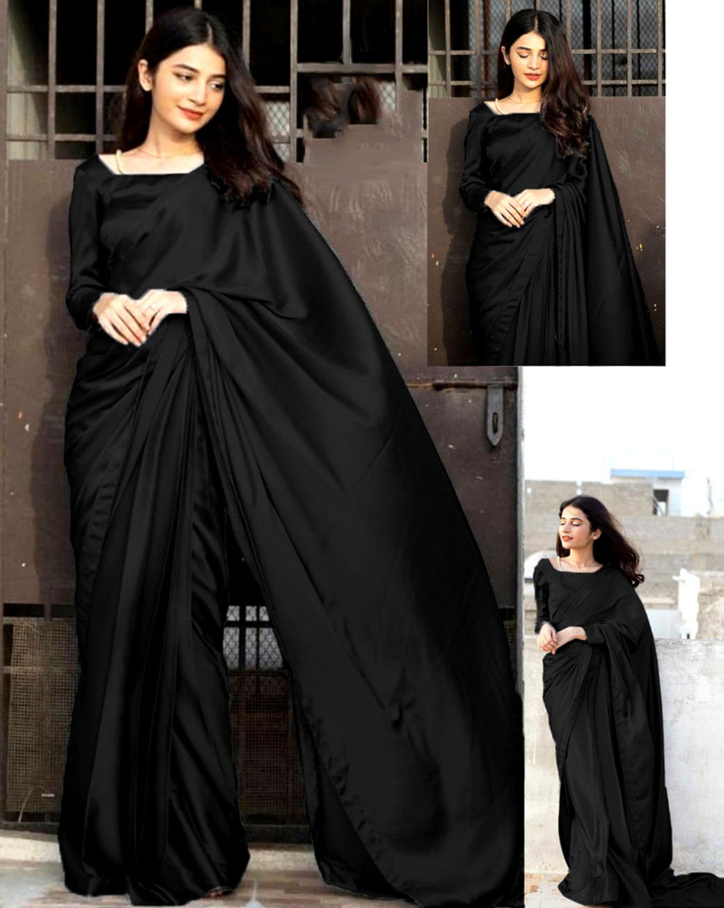 Silk Saree (Blouse , Petticoat & 7 Yards Stitched Saree )
