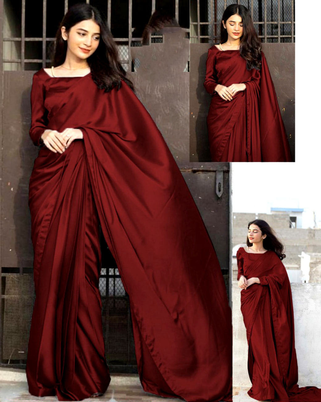 Silk Saree (Blouse , Petticoat & 7 Yards Stitched Saree )